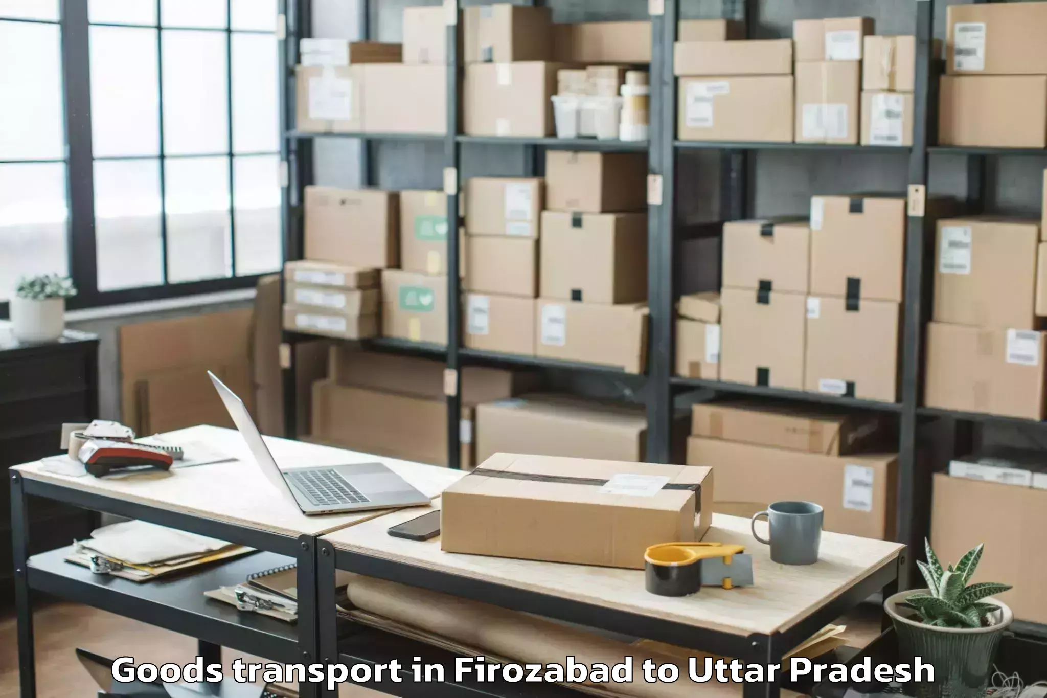 Book Firozabad to Madhoganj Goods Transport